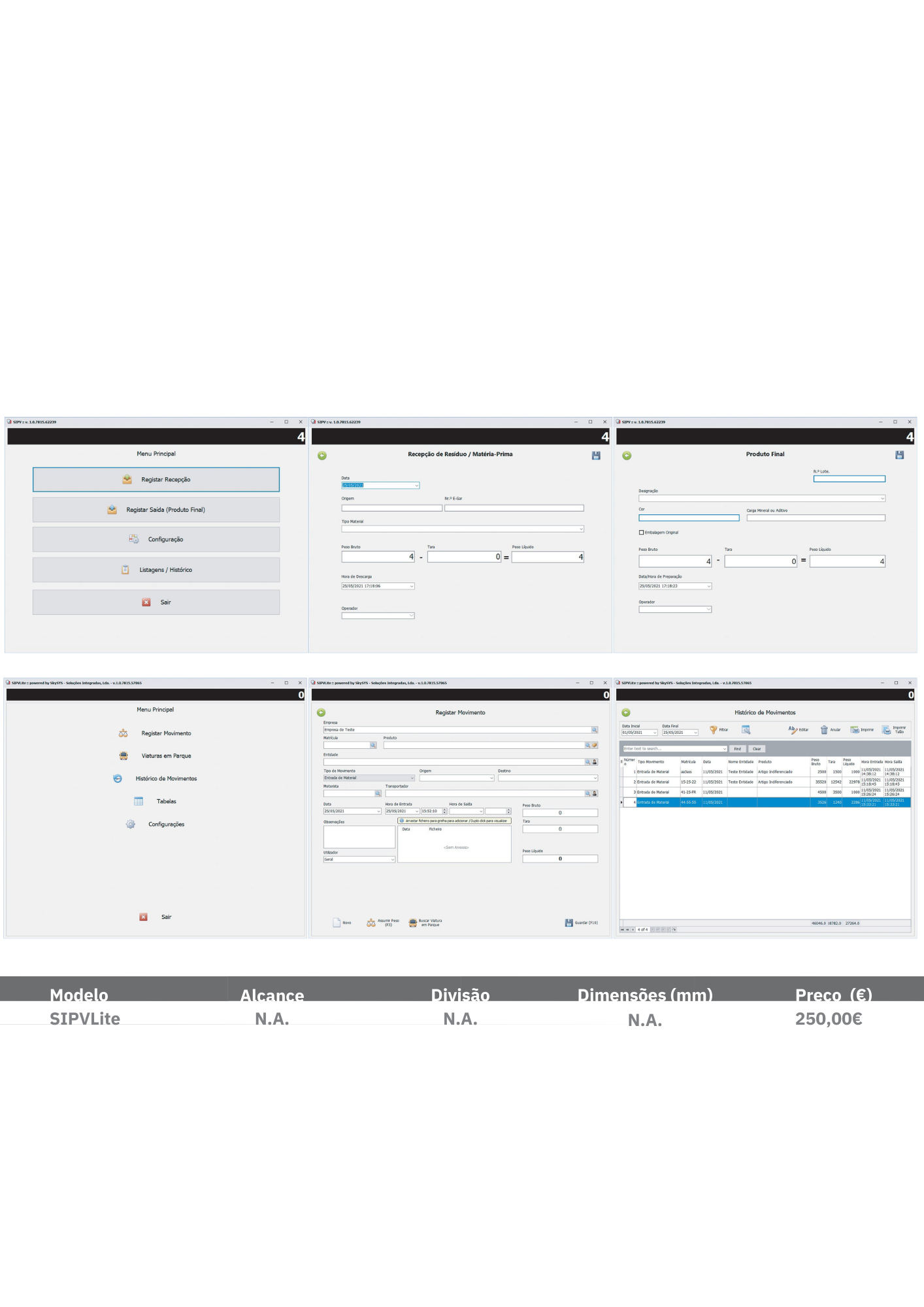 Software de Pesagem